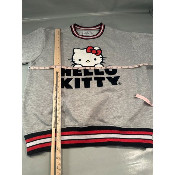 Hello Kitty Sweatshirt Women Sanrio Crewneck Fleece Graphic Logo Pullover - Picture 11 of 14